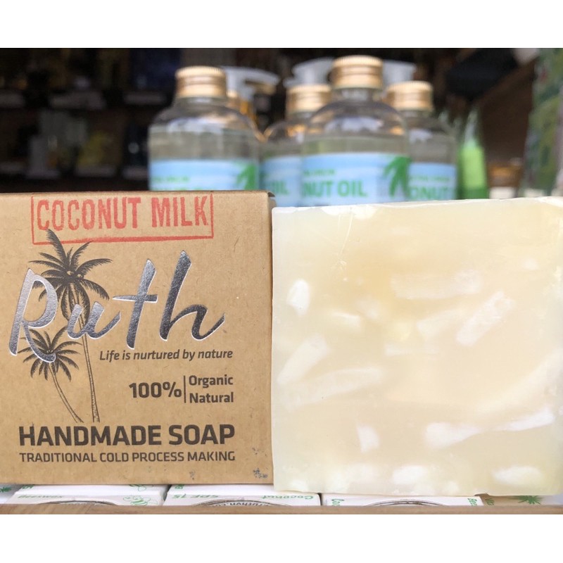 XÀ BÔNG THIÊN NHIÊN -Handmade Soap RUTH-Dưỡng Ẩm Và Làm Sạch Da