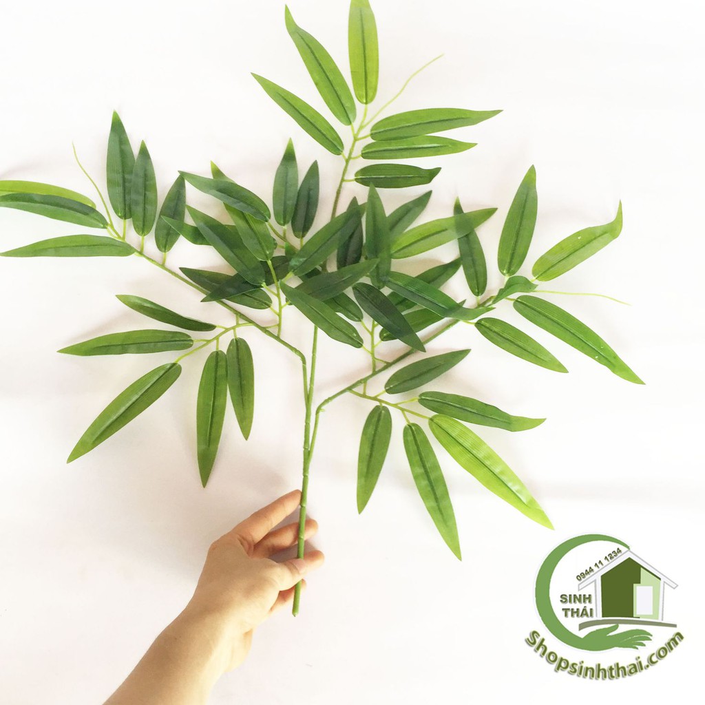 Cành lá tre thái lan - cành lá giả cao cấp trang trí phụ kiện chụp hình ảnh