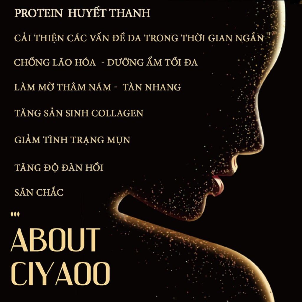 Bộ Dưỡng Chất Chống Lão Hóa, Làm Sáng Da Protein CIYAOO - Serum Huyết Thanh 1ml x5 +3ml x5 QX0021