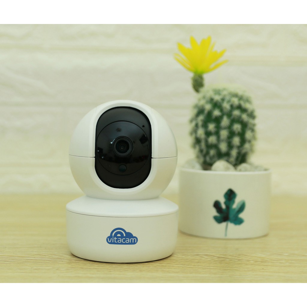 Camera IP Wifi Vitacam C1280 3.0MP FullHD+ 1536P có cổng LAN, hồng ngoại ban đêm, đàm thoại 2 chiều (Trắng)