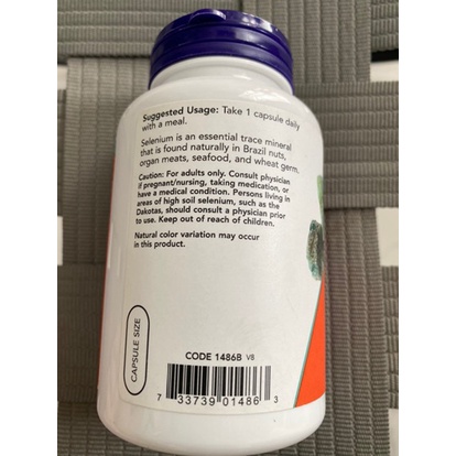 Now Foods Selenium 180 viên hỗ trợ hệ miễn dịch