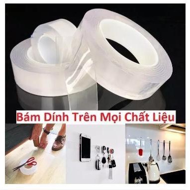 Cuộn Băng Dính, Băng Keo 2 Mặt Trong Suốt, Sử dụng Dính Đồ Vật Lên Tường, Tái Sử Dụng, TakyHome 600123