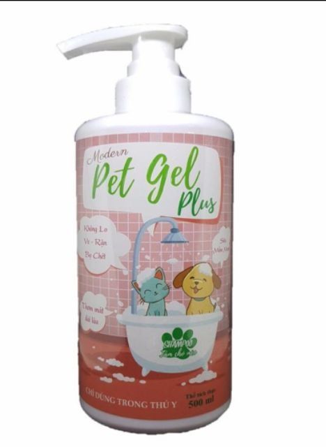 Petgel sữa tắm 500ml trị ve ghẻ cho boss xinh