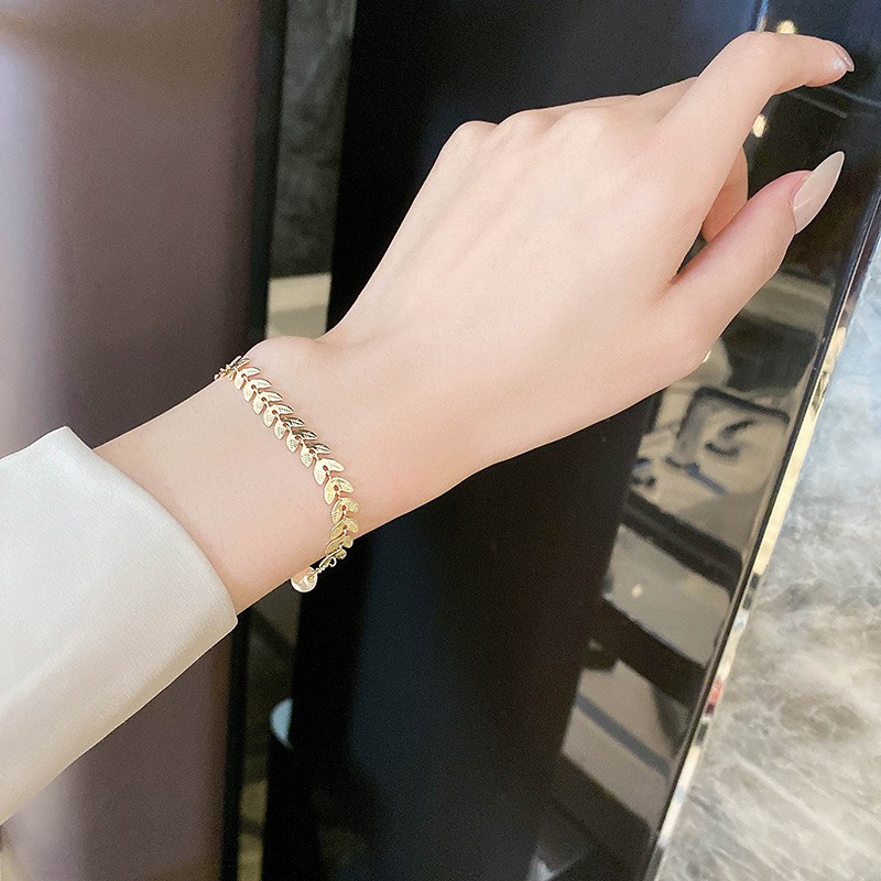 Dây Chuyền, Vòng Cổ Dải Nguyệt Quế Thanh Lịch, Phong Cách Hàn Quốc, Her Accessories C19
