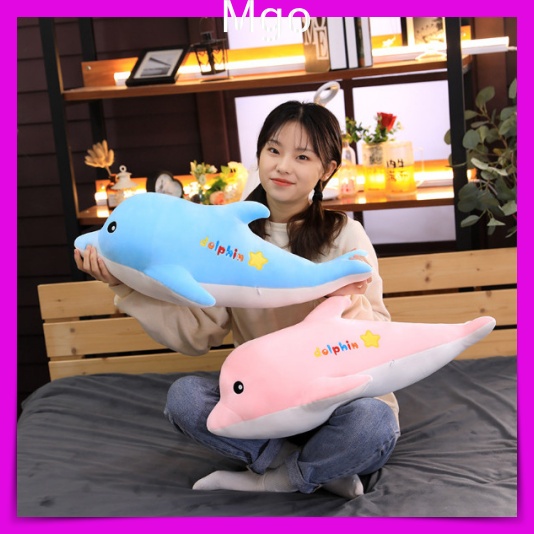 Gấu Bông Teddy Hình Cá Heo, Thú Nhồi Bông Hình Cá Heo DOLPHIN Siêu Đáng Yêu Size 50 cm 85 cm