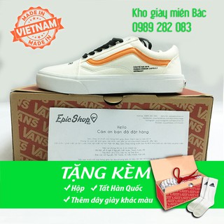 (Ảnh thật+Full box) Giày Van old Human Error kem
