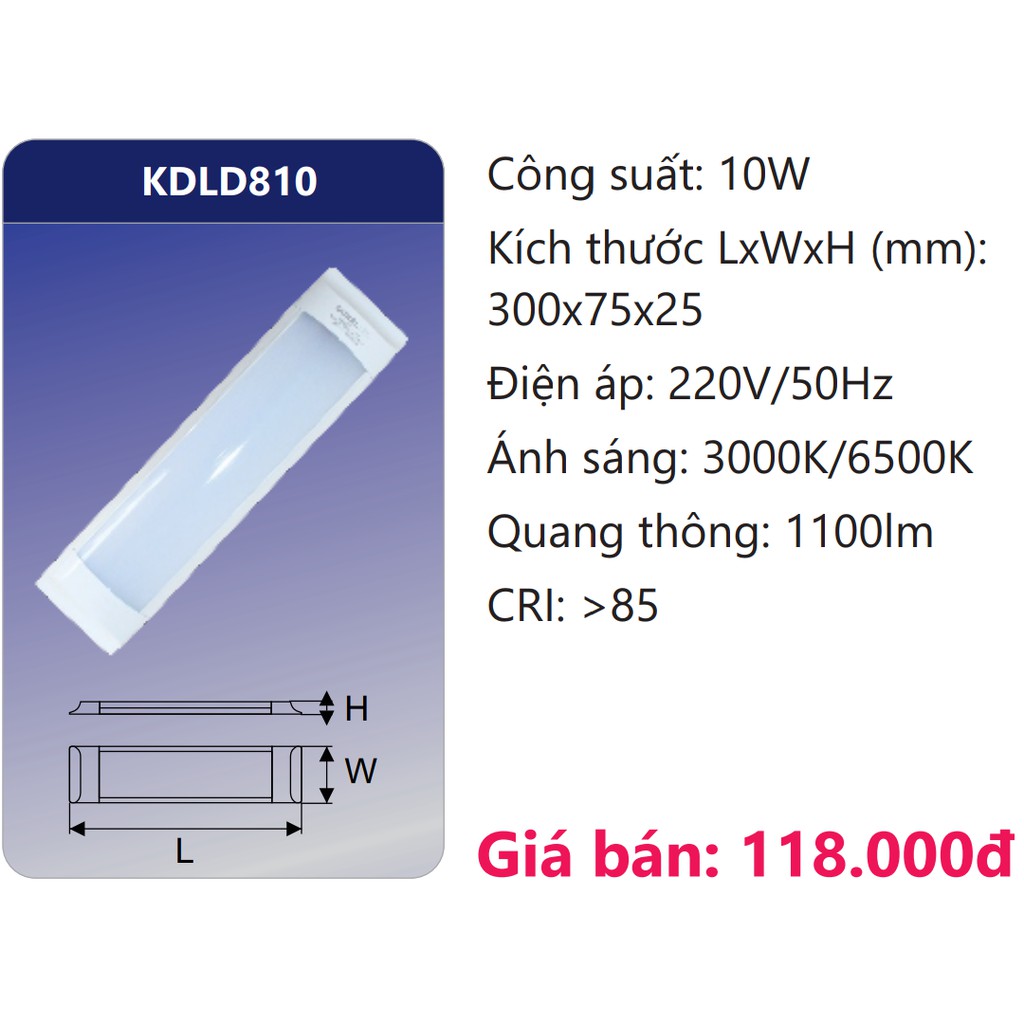 Bóng đèn ốp trần bán nguyệt LED 10W 30cm 3 tấc DUHAL KDLD810 | BigBuy360 - bigbuy360.vn