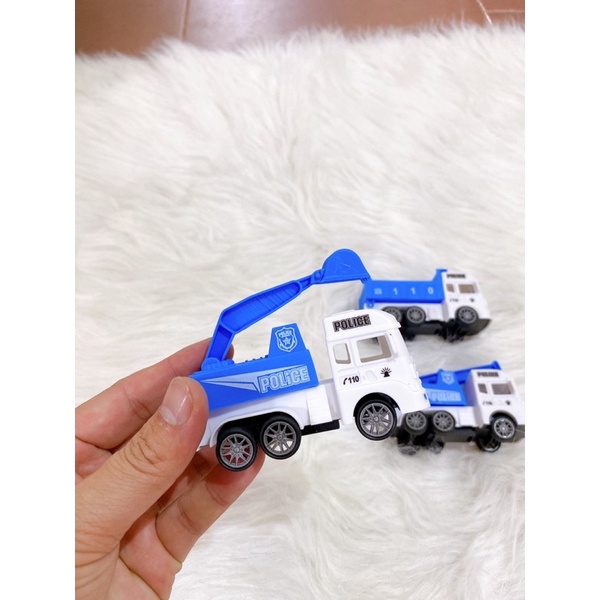 Bộ 4 Xe Công Trình Chạy Đà Cót Cho Bé