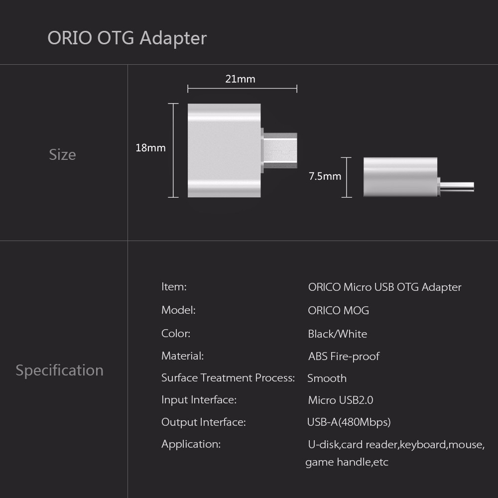 Đầu chuyển OTG micro USB [Đơn 50k tặng phần quà thú vị]