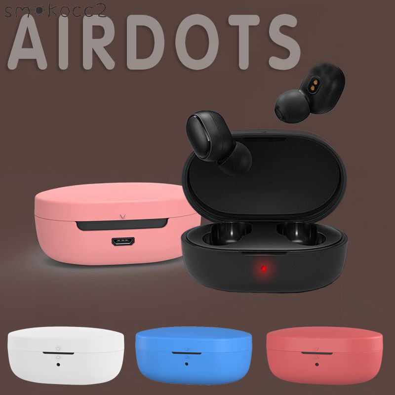 Hộp Đựng Tai Nghe Bluetooth Xiaomi Redmi Airdots Có Lỗ Sạc Tiện Dụng (Smokocc2)