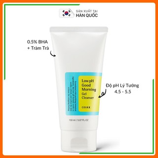 Sữa Rửa Mặt Dạng Gel Chiết Từ Dầu Cây Trà Cosrx Low PH Good Morning Gel Cleanser 150 ml