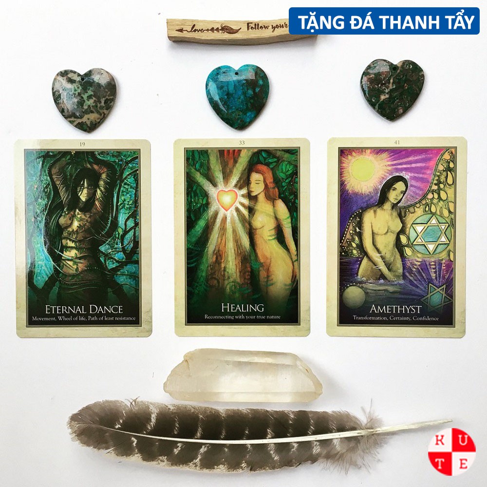 Bộ Bài Oracle Gaia 45 Lá Bài Tặng File Hướng Dẫn Tiếng Anh Và Đá Thanh Tẩy C188