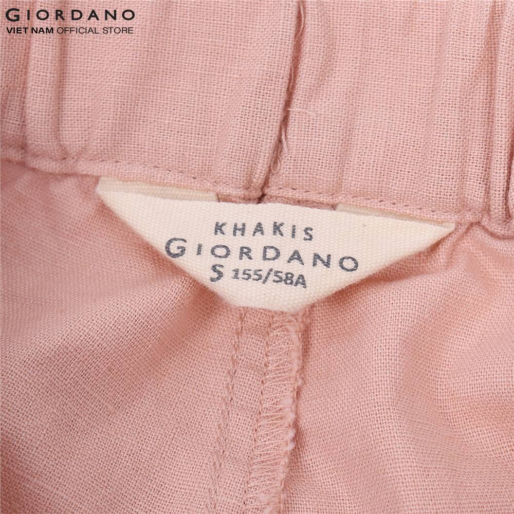 Quần Linen Lửng Nữ Giordano 05421291