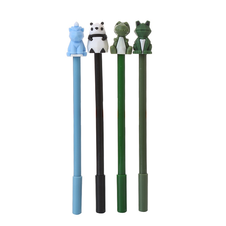 Bút Mực Đen Họa Tiết Hoạt Hình Động Vật 3D Độc Đáo Tiện Dụng Cho Học Sinh/ Văn Phòng