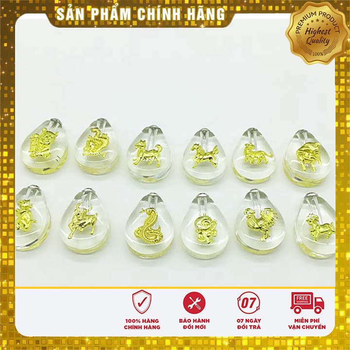 Móc khóa 12 con giáp mạ vàng( bán theo con)