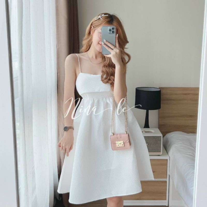 ĐẦM BABYDOLL NƠ LƯNG 2 DÂY DỄ THƯƠNG | BigBuy360 - bigbuy360.vn