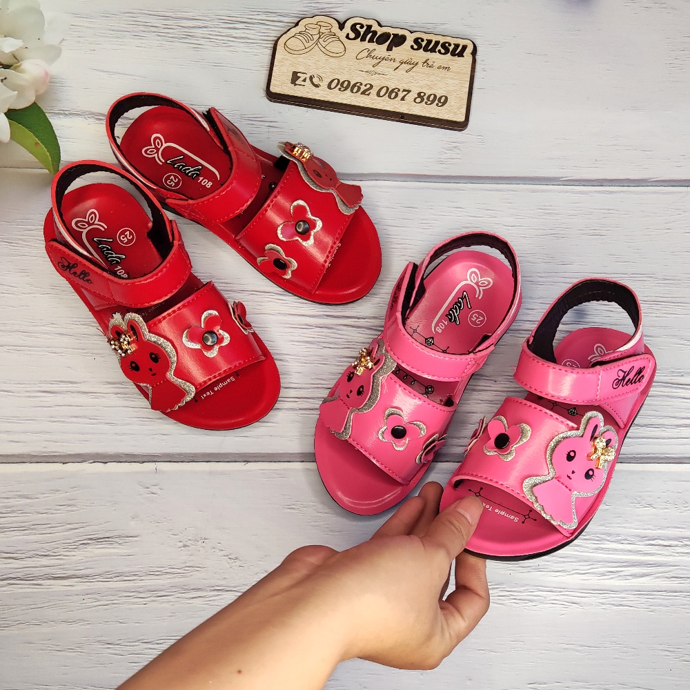 giày sandal cho bé gái hàng việt nam giá rẻ da pu