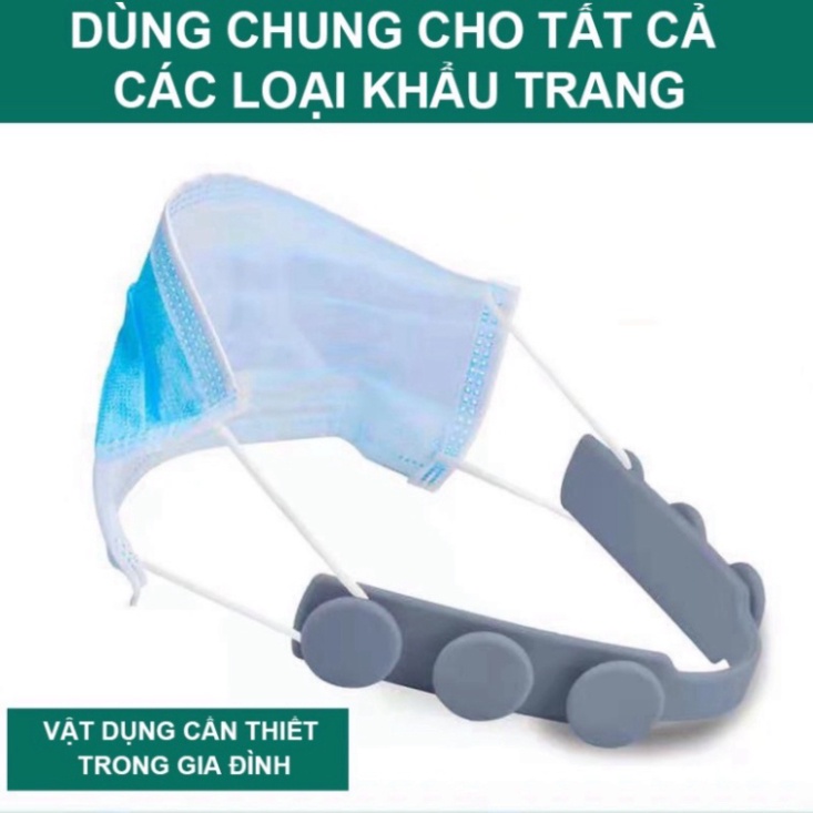 Dây Đeo Khẩu Trang Y Tế Chống Đau Tai, Tai Giả Đeo Khẩu Trang - Vật Liệu Silicone Mềm Dẻo Co Dãn