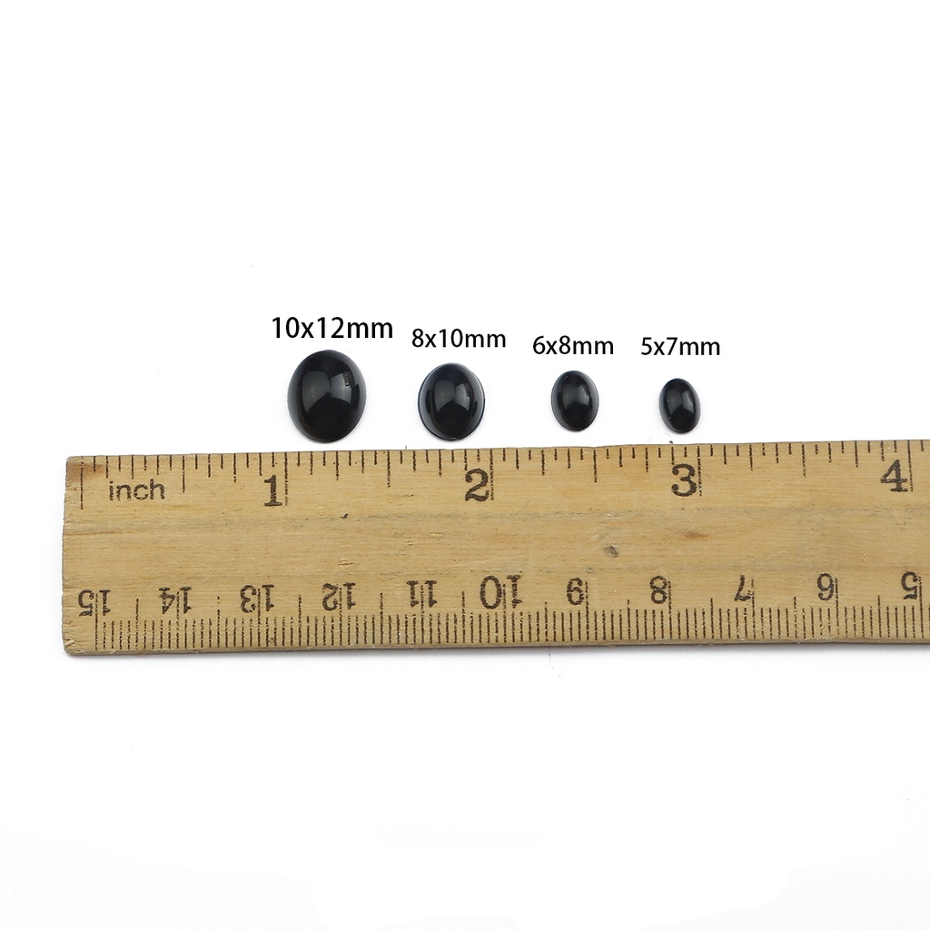 Đôi Mắt Nhựa Màu Đen 5-10mm Cho Búp Bê