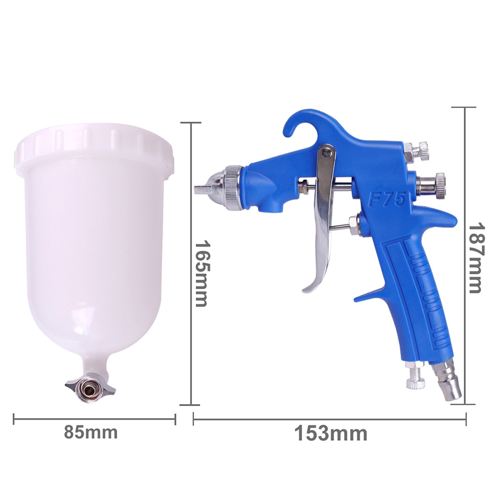 Súng Phun Sơn Nén Khí F75 Vòi Phun 1.5Mm