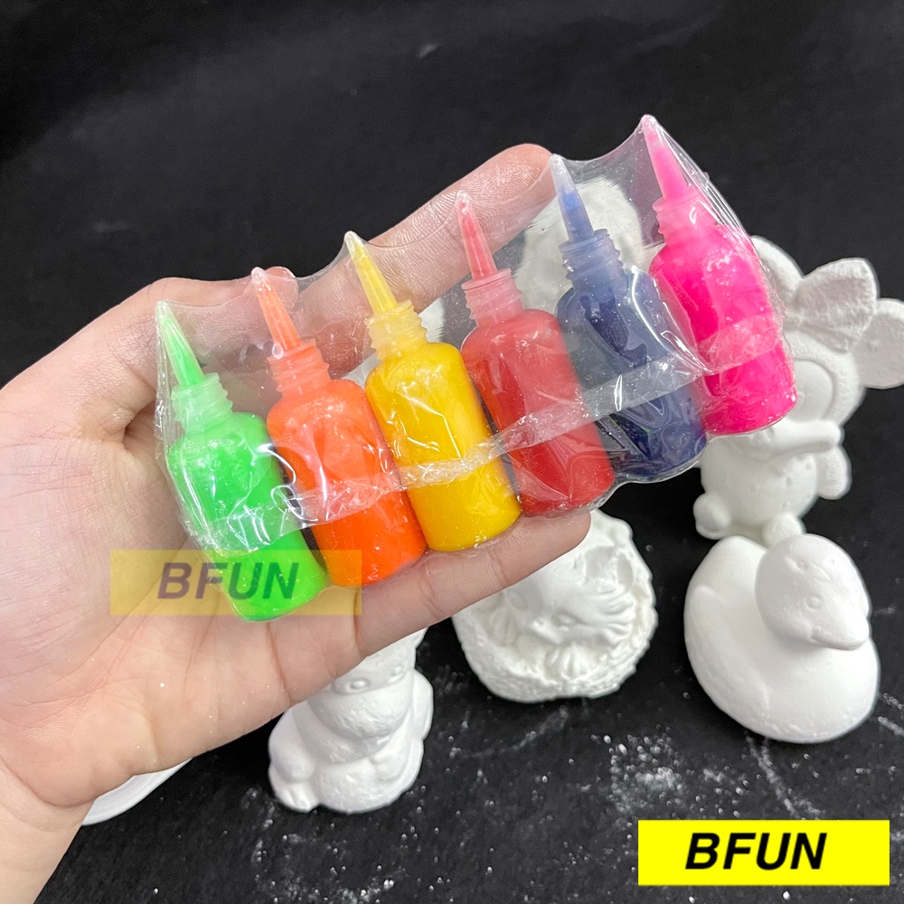 Bộ Tô Tượng Đầy Đủ MÀU + CỌ - Đồ Chơi Tượng Tô Màu Thạch Cao Cho Bé Đồ Chơi Cho Bé Bfun