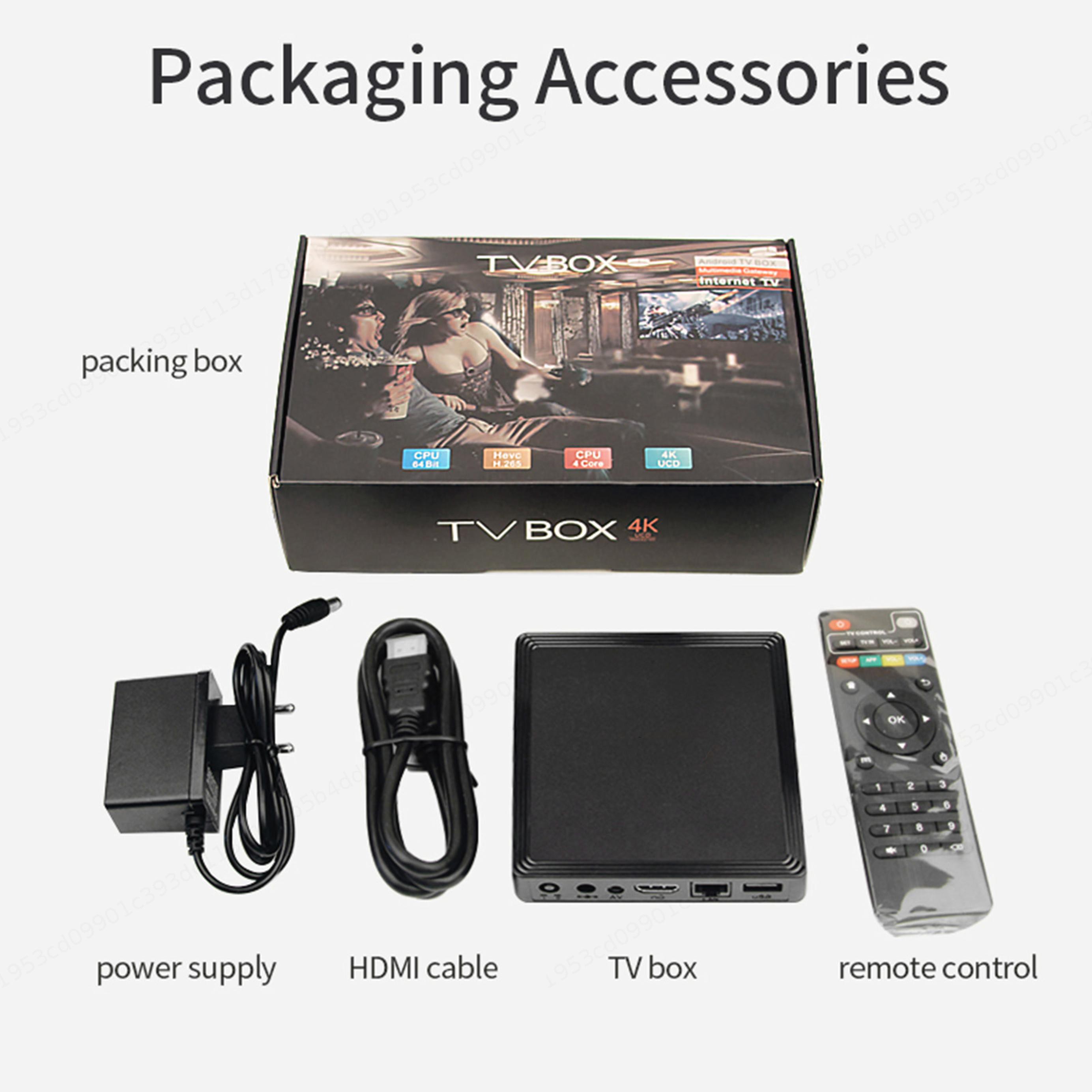 Bộ Tv Box 4k Ultra Hd Android 10.0 3d Wifi 2.4g & 5g 1gb Ram 8gb Rom Chất Lượng Cao