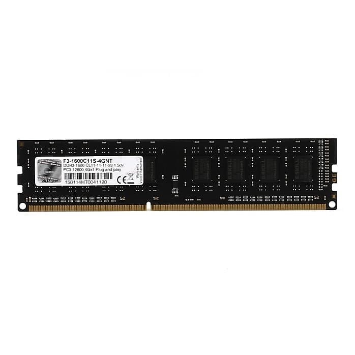 Thẻ Nhớ Ram G-Skill Ddr3 4gb Pc 12800 Pc1600-F3-1600C11S 4gnt | BigBuy360 - bigbuy360.vn