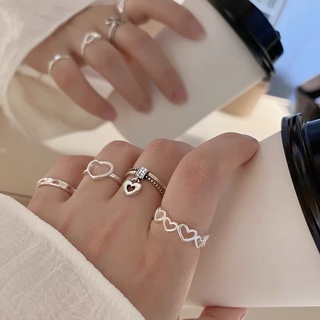 Set 4 Nhẫn Bạc Thời Trang Dành Cho Nữ