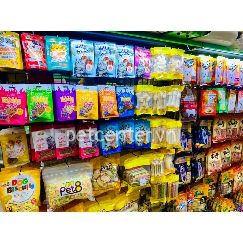 🇹🇭 Snack Bánh Thưởng Giàu Khoáng Chất Cho Mèo PET8 Crunchy Bites 50g