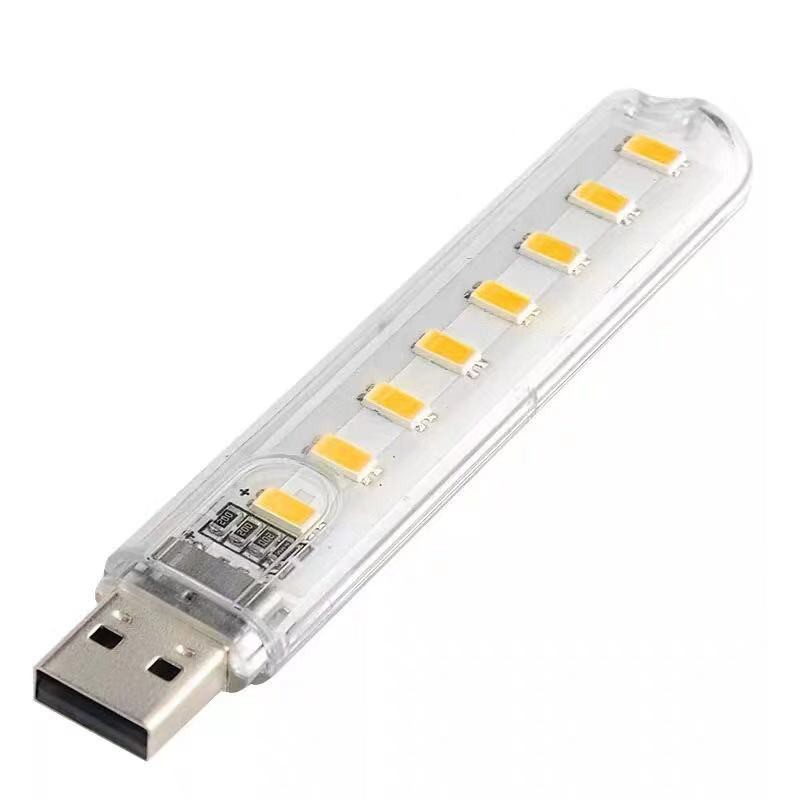 Thanh đèn LED mini gồm 3bóng/8bóng cổng cắm USB thích hợp để bàn học 6500k/3000k tiết kiệm điện manulife_baohiemnhantho