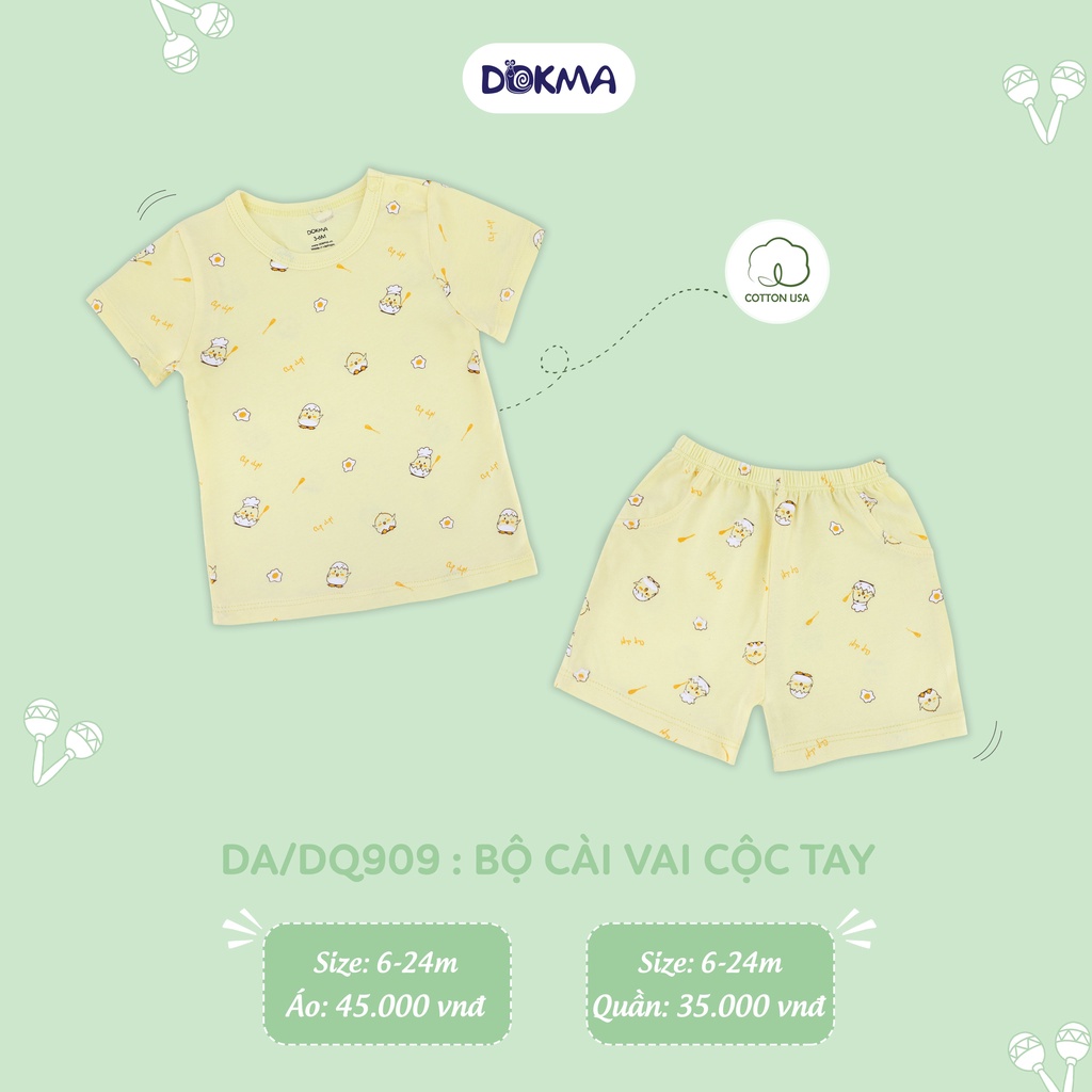 Bộ cài vai cộc tay Dokma DB413 (6-24m)