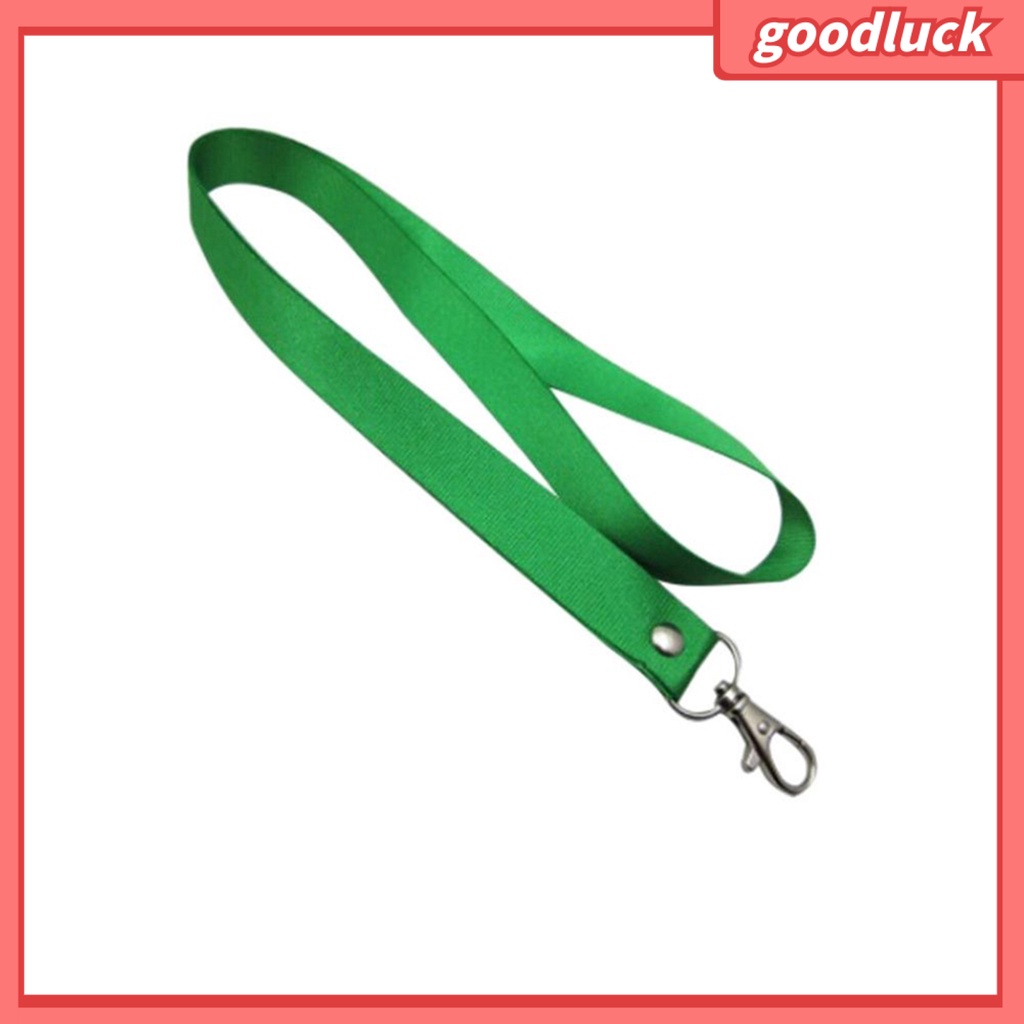 Dây Đeo Thẻ ID Bằng Nylon Màu Trơn Chống Rách Tiện Dụng Cho Người Lớn
