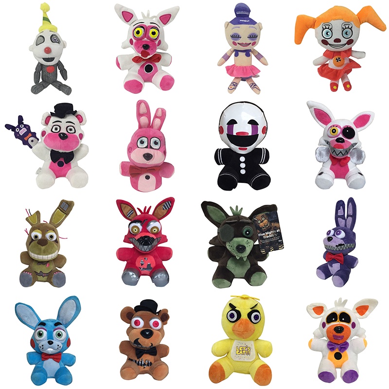 Mô Hình Nhân Vật Freddy Chica Bonnie Funtime Foxy 19 Cm Bằng PVC