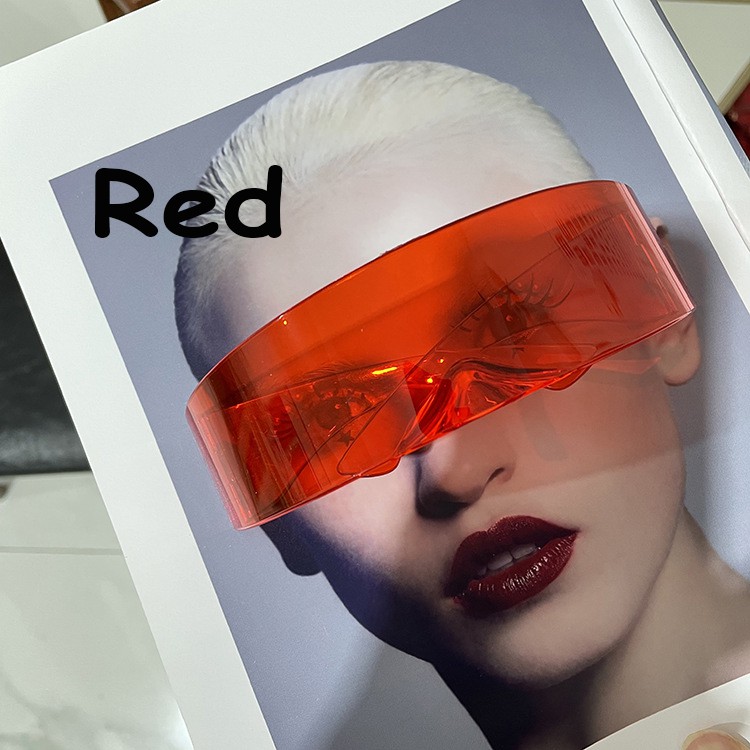 Kính mát thời trang hình chữ nhật kiểu công nghệ tương lai