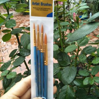 Bộ 4 bút lông cọ vẽ nét nhỏ keep smilling