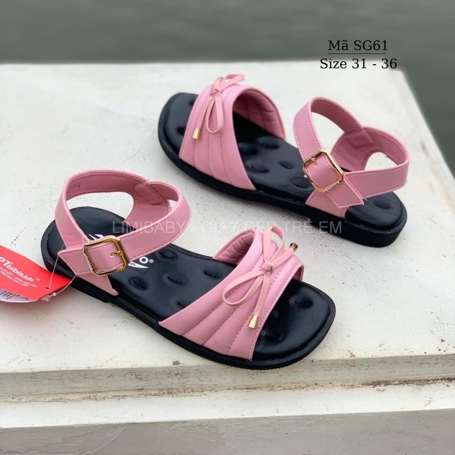 Sandal bé gái quai hậu KENTO thời trang da mềm đế su dẻo cao cấp chống trơn trượt phù hợp cho trẻ em học sinh SG611