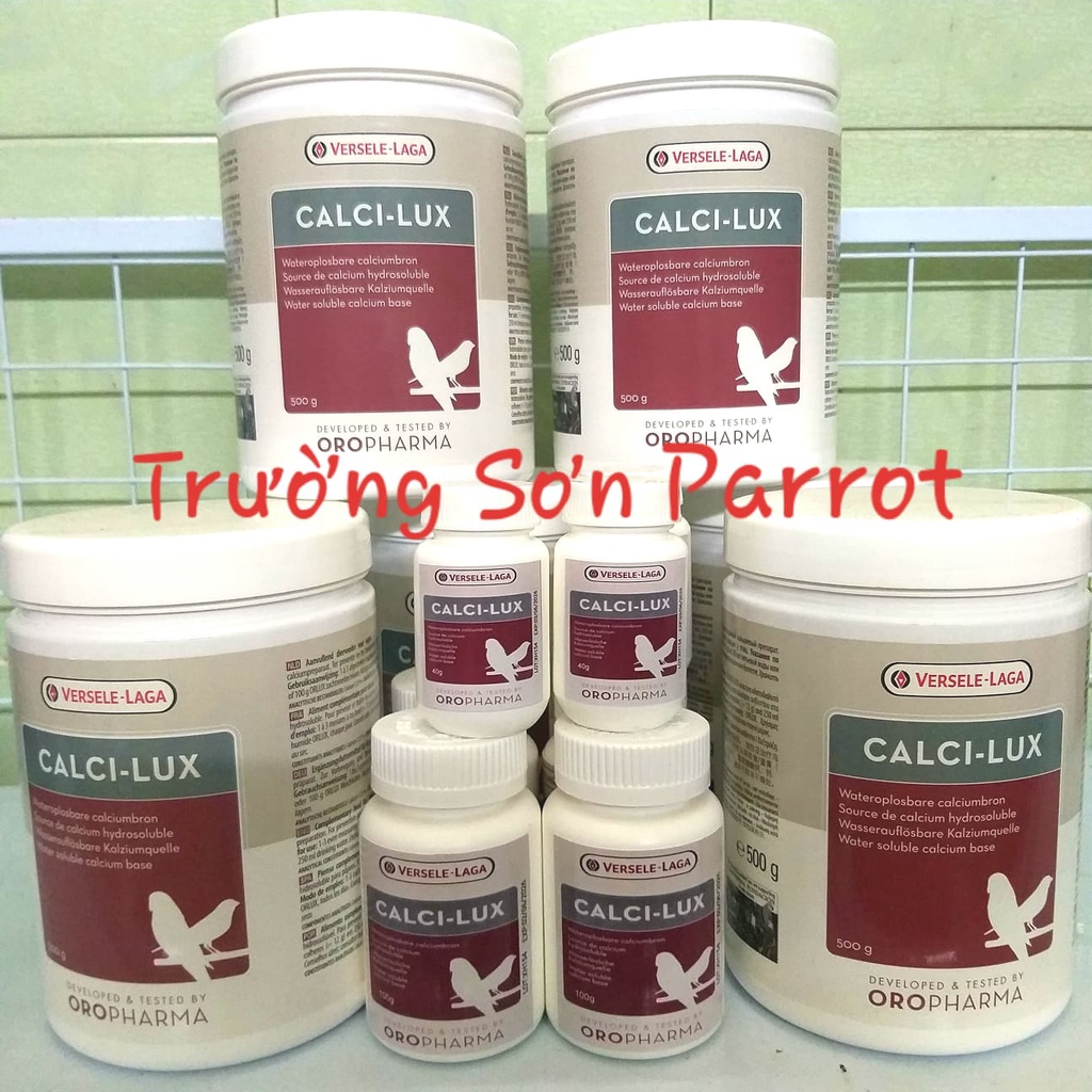 40g/ 100g Canxi cho chim cảnh, chim vẹt, chào mào, yến hót, chích chòe, bồ câu, khướu, họa mi...