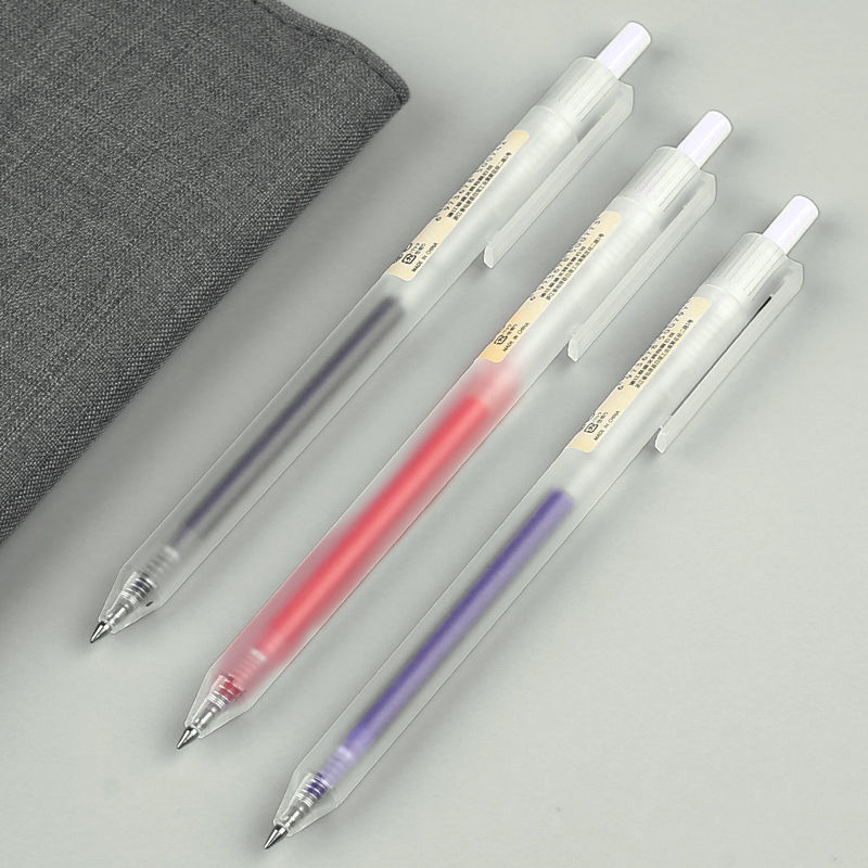 Bút Mực Gel Trong Suốt Ngòi 0.5mm Có Thể Thu Gọn Tiện Dụng Cho Trường Học/Văn Phòng
