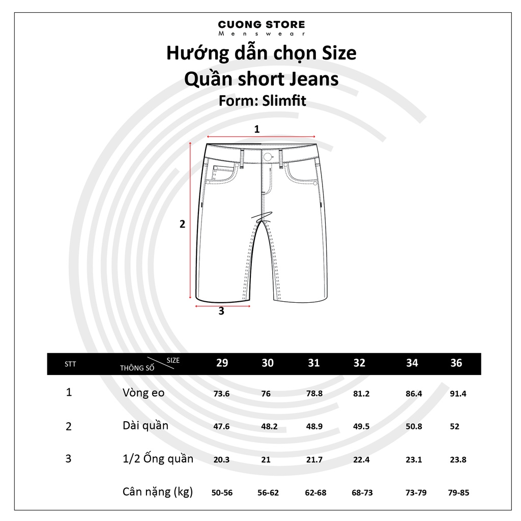 Quần short jean nam đen MRC S55-SN chất cotton cao cấp, form ôm vừa vặn, tôn dáng, trẻ trung - MENFIT