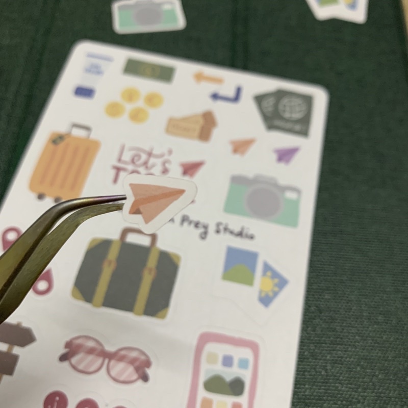 Sticker Planner Summer Vacation, Sticker mùa hè | Designed by Plan With Prey