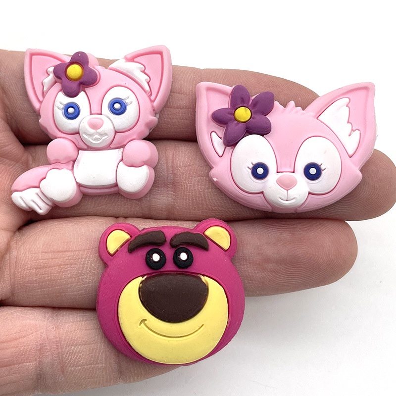 Dễ Thương Ghim Trang Trí Hình Giày / Giày / Giống Gấu / Thỏ stella lou Bits Đáng Yêu Cho Nữ