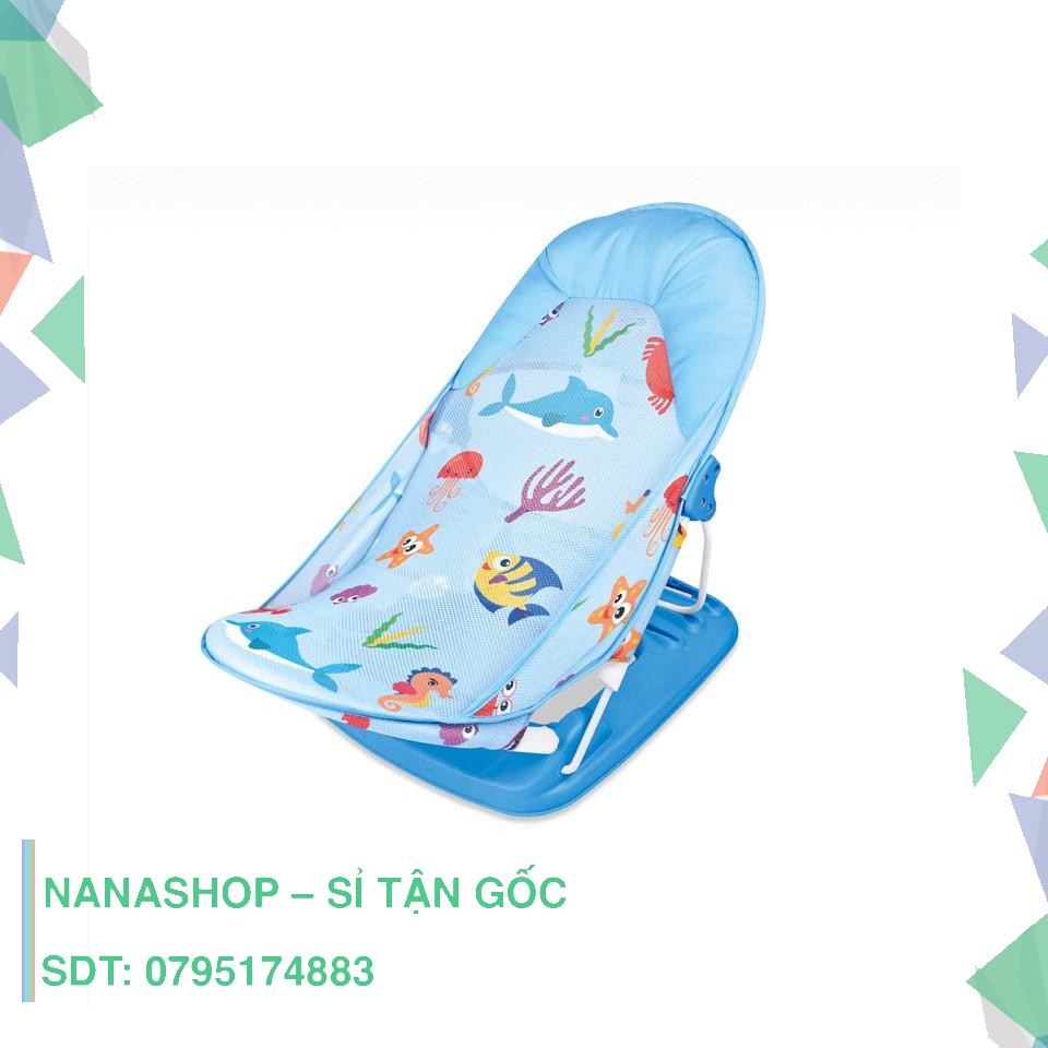 (Sỉ) Ghế nằm tắm có tựa đầu trẻ em Ibaby - Màu xanh biển