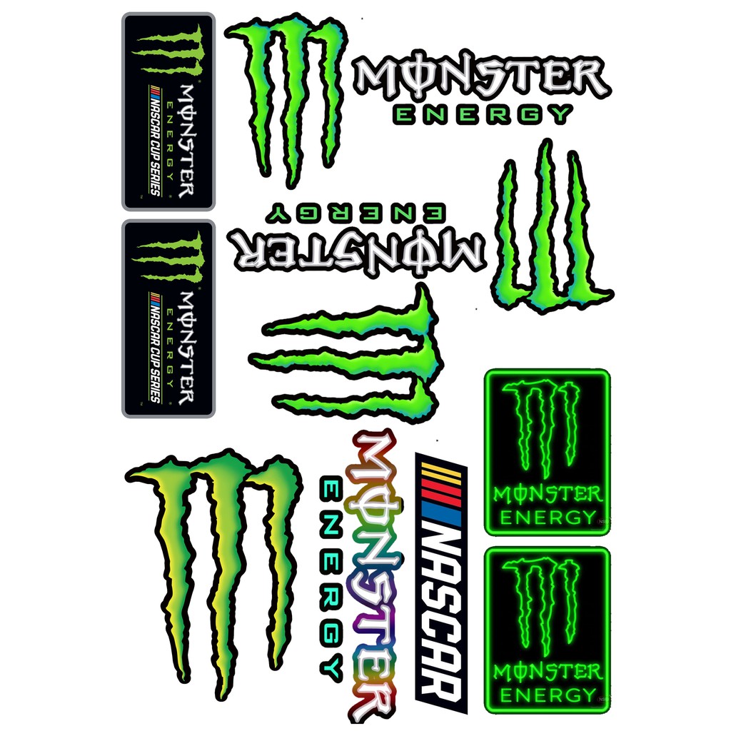 TEM DÁN CAO CẤP MONSTER VIP 2 IN UV CHỐNG NƯỚC