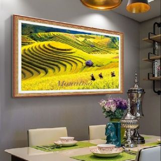 Tranh thêu chữ thập thêu kín mn0140 (100x60)