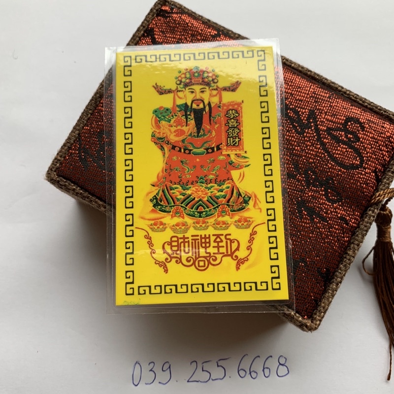 Kim bài Hỷ Thần Tài - Đã Gia Trì