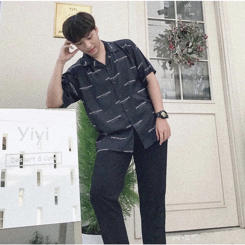 Áo Sơmi Ngắn Tay DTCoins LOGO SS1 | Sơ Mi Lụa Mềm CNK 100% | CHUẨN CAO CẤP 1