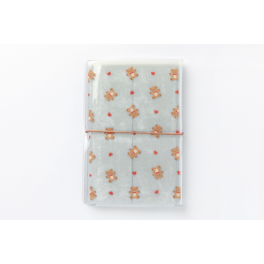 Binder Collect Book ARTBOX Hàn Quốc Đựng Sticker Nhãn Dán Họa Tiết Gấu Kim Tuyến 10 Sleeves