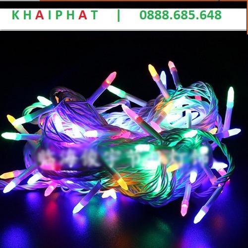 ĐÈN LED CHỚP 8M 50 BÓNG KIM CƯƠNG NHỌN CÓ ĐỦ MÀU - KHẢI PHƯỚC ELECTRIC