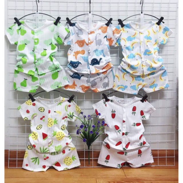 [NHẬP KIDTET hoàn 15% xu đơn 150k] [ mẫu mới ] Bộ Cotton giấy cộc tay cho bé - Made in Việt Nam