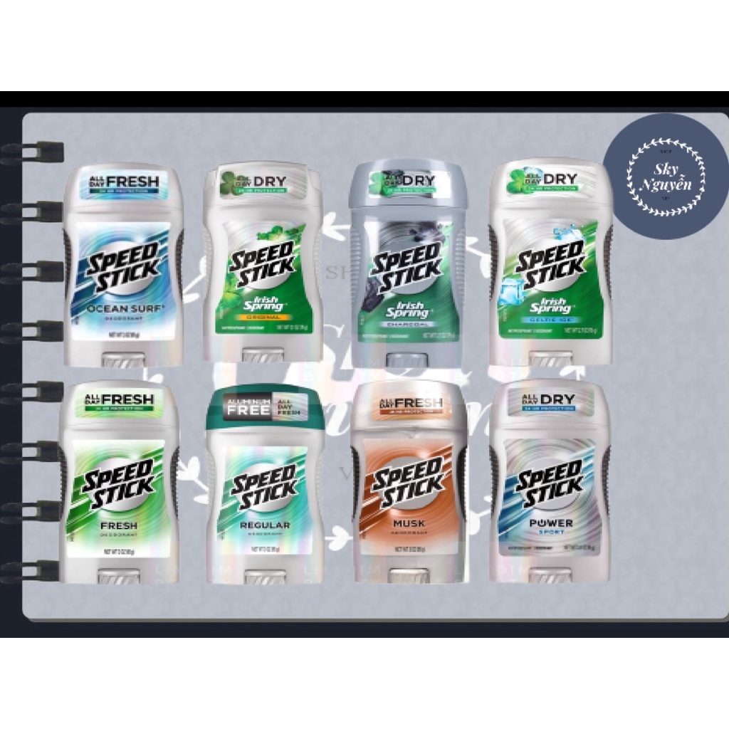 Sáp khử mùi nam Speed Stick 85g.